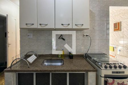 Cozinha  de kitnet/studio para alugar com 1 quarto, 42m² em Boqueirão, Praia Grande