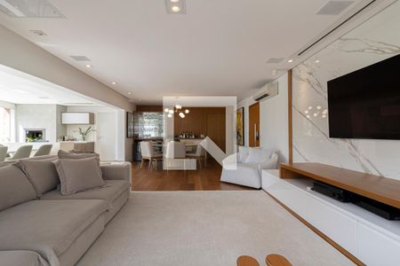 Sala de apartamento à venda com 4 quartos, 196m² em Indianópolis, São Paulo