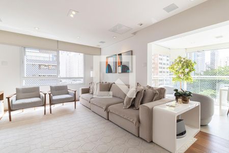 Sala de apartamento à venda com 4 quartos, 196m² em Indianópolis, São Paulo