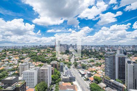 Sala/Cozinha - VIsta de apartamento para alugar com 4 quartos, 193m² em Perdizes, São Paulo