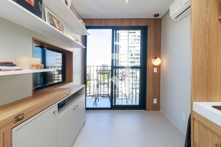 Sala de apartamento para alugar com 1 quarto, 27m² em Campo Belo, São Paulo