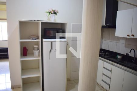 Cozinha - Armários de apartamento para alugar com 1 quarto, 40m² em Jardim Irajá, Ribeirão Preto