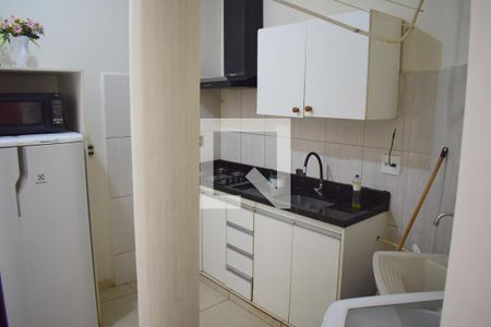 Cozinha - Armários de apartamento para alugar com 1 quarto, 40m² em Jardim Irajá, Ribeirão Preto