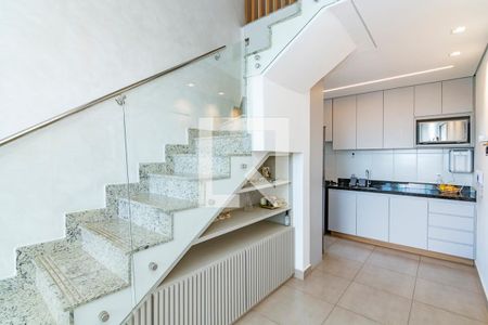 Sala de apartamento à venda com 2 quartos, 105m² em Coração Eucarístico, Belo Horizonte