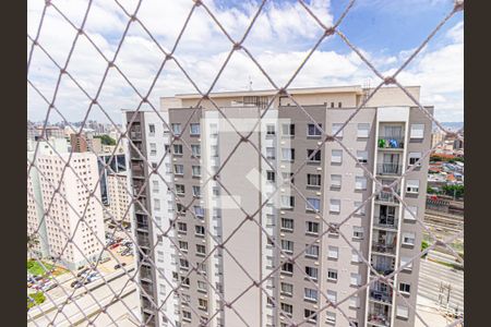 Sala/Cozinha - Vista de apartamento para alugar com 1 quarto, 27m² em Belenzinho, São Paulo