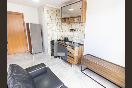 Sala/Cozinha de apartamento para alugar com 1 quarto, 27m² em Belenzinho, São Paulo