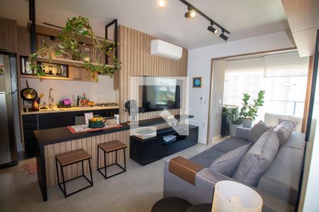 Sala de apartamento para alugar com 2 quartos, 69m² em Jardim das Acacias, São Paulo
