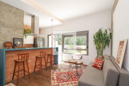 Sala/Cozinha de apartamento à venda com 2 quartos, 82m² em Vila Madalena, São Paulo