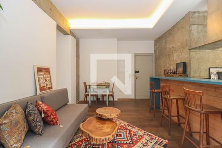 Sala/Cozinha de apartamento à venda com 2 quartos, 82m² em Vila Madalena, São Paulo