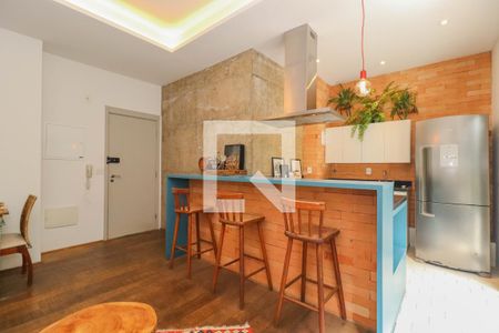 Sala/Cozinha de apartamento à venda com 2 quartos, 82m² em Vila Madalena, São Paulo