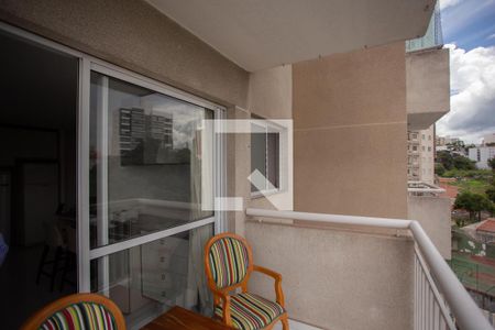 VARANDA DA SALA de apartamento para alugar com 1 quarto, 64m² em Santana, São Paulo