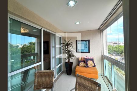 Varanda da sala de apartamento para alugar com 2 quartos, 81m² em Gávea, Rio de Janeiro