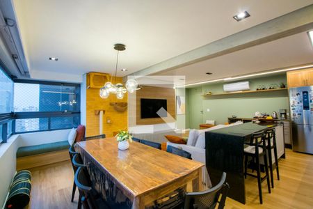 Varanda gourmet de apartamento à venda com 3 quartos, 104m² em Vila Assunção, Santo André