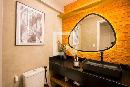 Lavabo de apartamento à venda com 3 quartos, 104m² em Vila Assunção, Santo André