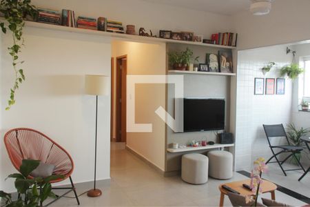 Sala de apartamento para alugar com 2 quartos, 55m² em Marapé, Santos