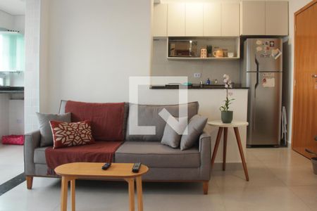 Sala de apartamento para alugar com 2 quartos, 55m² em Marapé, Santos