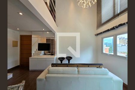 Sala de apartamento à venda com 1 quarto, 64m² em Indianópolis, São Paulo