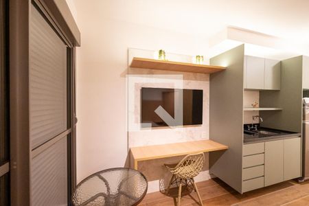 Sala/Quarto de kitnet/studio para alugar com 1 quarto, 28m² em Vila Clementino, São Paulo