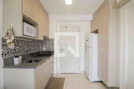 Cozinha de apartamento para alugar com 1 quarto, 25m² em Vila Butantã, São Paulo