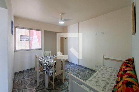 Sala de apartamento para alugar com 1 quarto, 40m² em Guilhermina, Praia Grande