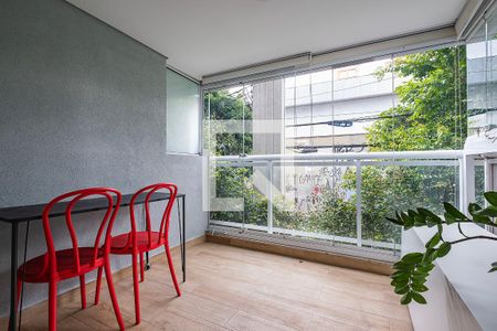 Sala/Cozinha de apartamento à venda com 1 quarto, 44m² em Pinheiros, São Paulo