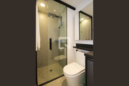 Banheiro de apartamento para alugar com 1 quarto, 24m² em Vila Nova Conceição, São Paulo