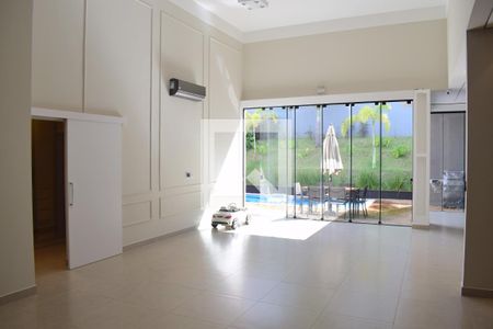 Sala de casa de condomínio para alugar com 2 quartos, 278m² em Bonfim Paulista, Ribeirão Preto