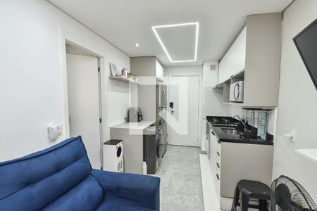 Sala/cozinha de apartamento à venda com 1 quarto, 24m² em Mooca, São Paulo