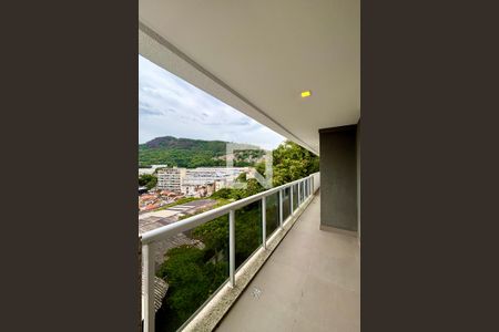 Varanda da sala e quartos de apartamento para alugar com 2 quartos, 98m² em Botafogo, Rio de Janeiro