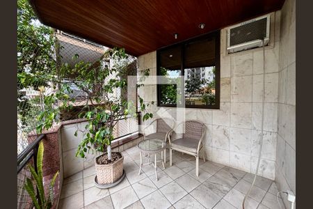 Varanda da sala de apartamento à venda com 3 quartos, 125m² em Humaitá, Rio de Janeiro