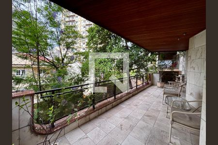 Varanda da sala de apartamento à venda com 3 quartos, 125m² em Humaitá, Rio de Janeiro