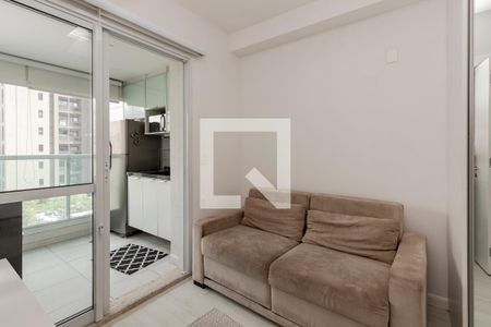 Sala de apartamento para alugar com 1 quarto, 33m² em Brooklin, São Paulo