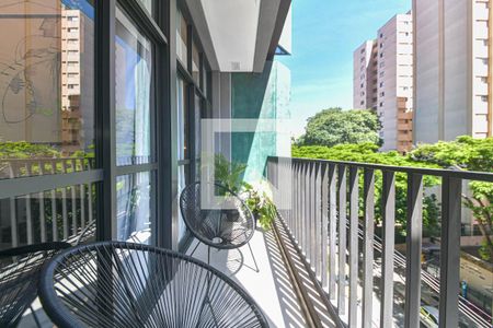 Varanda de apartamento para alugar com 1 quarto, 35m² em Santo Amaro, São Paulo