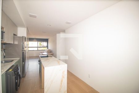 Sala/Cozinha de apartamento à venda com 2 quartos, 74m² em Cristal, Porto Alegre