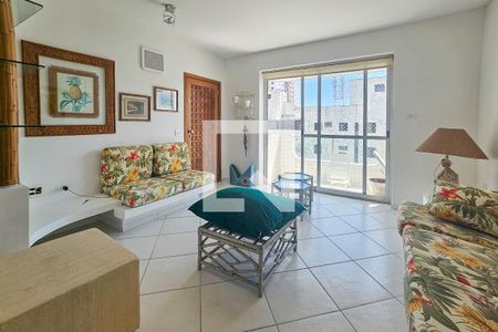 Sala de apartamento para alugar com 3 quartos, 120m² em Vila Maia, Guarujá