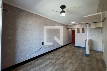 Sala de apartamento para alugar com 1 quarto, 55m² em Canto do Forte, Praia Grande