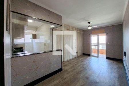 Sala de apartamento para alugar com 1 quarto, 55m² em Canto do Forte, Praia Grande