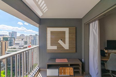 Varanda de kitnet/studio para alugar com 1 quarto, 26m² em Moema, São Paulo