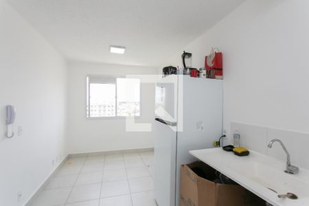 Sala / Cozinha  de apartamento para alugar com 2 quartos, 32m² em Vila Carmosina, São Paulo