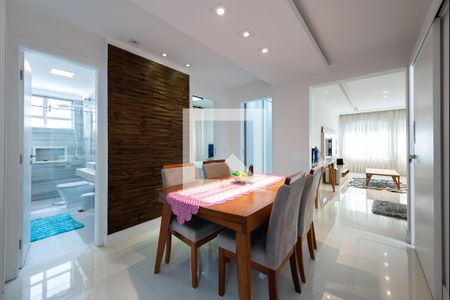 Sala de jantar de apartamento para alugar com 3 quartos, 100m² em Gonzaga, Santos