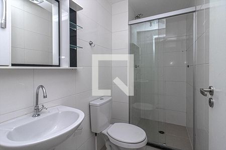 banheiro social_1 de apartamento para alugar com 1 quarto, 24m² em Jardim Santa Emilia, São Paulo