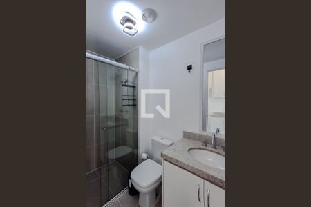 Banheiro de kitnet/studio para alugar com 1 quarto, 25m² em Ipiranga, São Paulo