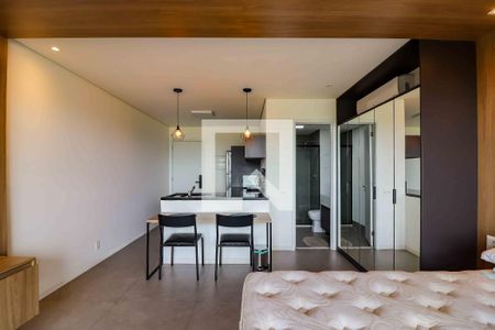 Studio - Quarto e Cozinha de kitnet/studio para alugar com 1 quarto, 37m² em Pinheiros, São Paulo