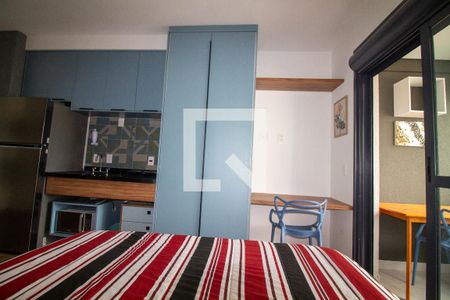 Sala / Quarto - Studio de kitnet/studio para alugar com 1 quarto, 27m² em Campo Belo, São Paulo