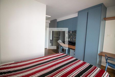 Sala / Quarto - Studio de kitnet/studio para alugar com 1 quarto, 27m² em Campo Belo, São Paulo