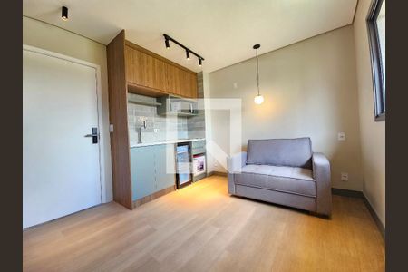 Sala/Cozinha de apartamento para alugar com 1 quarto, 28m² em Chácara Santo Antônio (zona Sul), São Paulo