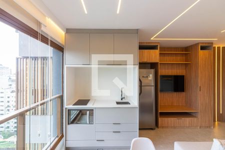 Varanda/Studio de kitnet/studio para alugar com 1 quarto, 29m² em Vila Nova Conceição, São Paulo
