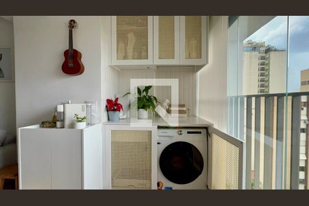 Varanda de apartamento à venda com 1 quarto, 34m² em Cerqueira César, São Paulo