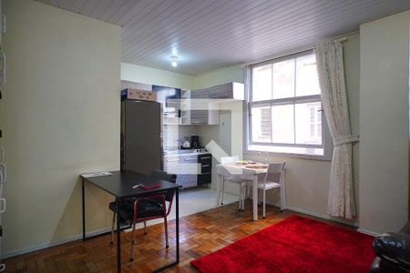 Sala_Cozinha  de apartamento para alugar com 1 quarto, 45m² em Floresta, Porto Alegre