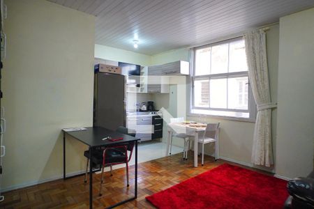 Sala _Cozinha de apartamento para alugar com 1 quarto, 45m² em Floresta, Porto Alegre